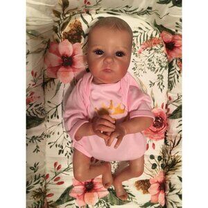 🆕16inch Soft Cloth Body Newborn Baby Doll Poseable Limbs Sleeping Doll EllaGirl